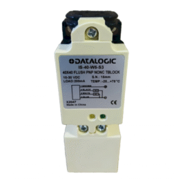Sensor Inductivo 40x40 4 Hilos 12-24VCC 1NA + 1NC Rasante 15mm Plastico Datalogic